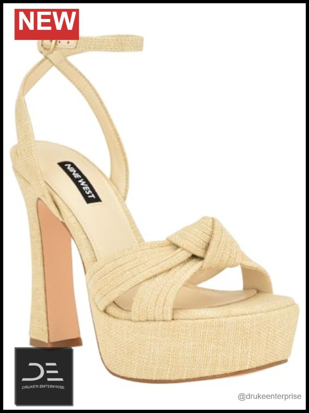 Nine West Irna Women's Heeled Sandals Open Toe Ankle Strap